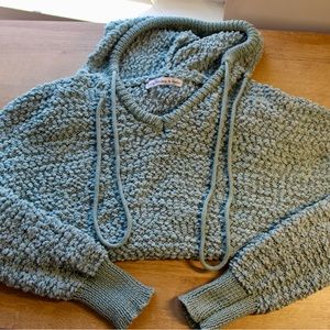 Young Fabulous and Broke Seafoam Green High-Low Sweater Hoodie